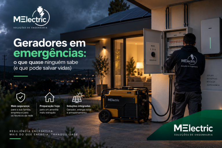 Geradores em emergências com sistema de backup elétrico MElectric